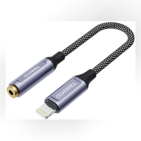 Lightning към 3.5mm, плетен аудио адаптер Т-Е9