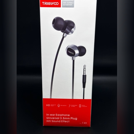 Hi-Fi слушалки с кабел T-R9 черни