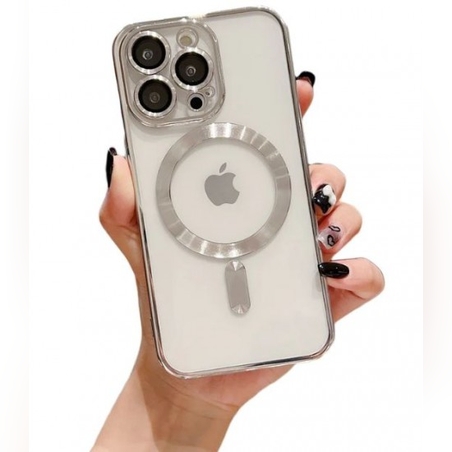 Кейс MG38 Luxury Case with Magsafe iPhone 17 Pro Max - Сребърен