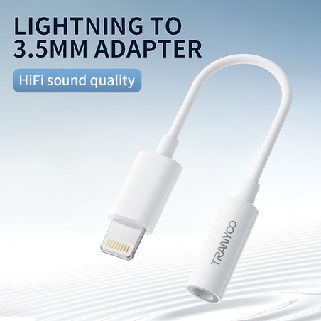 Tranyoo T-E8 преходен кабел Lightning към AUX