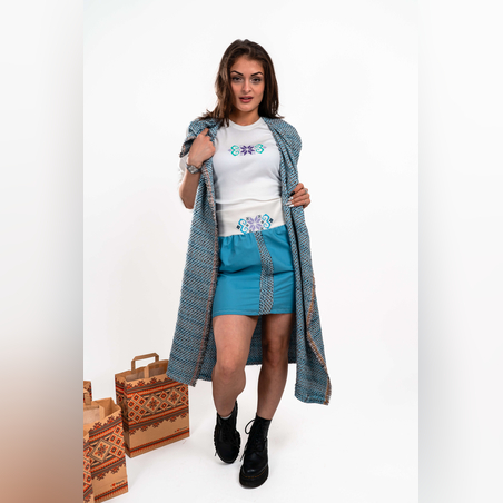 Сет от няколко части Дълго сако и пола Букле