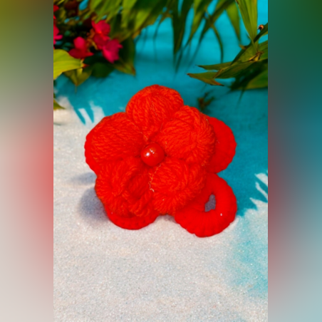 Плетена брошка-6