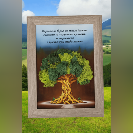 Картина -Дърво с послание