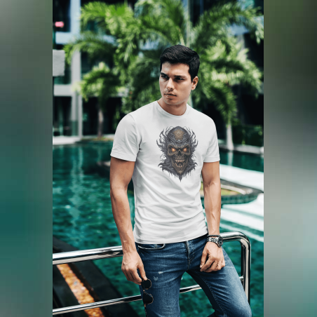 Бяла тениска, унисекс - Модел №11