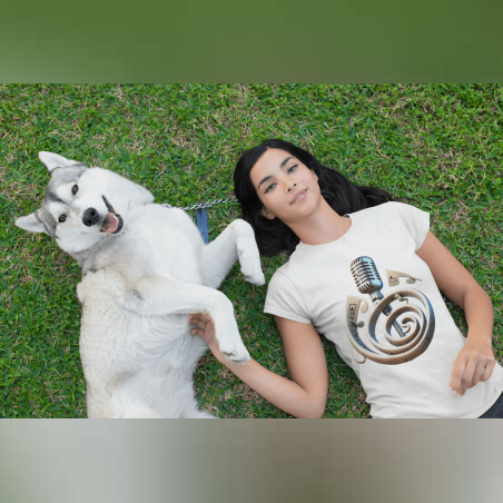 Бяла тениска, унисекс - Модел №16