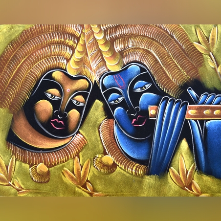 Hand Painted on black canvas 