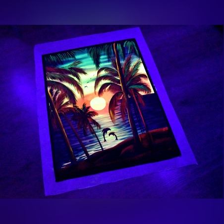 Ръчно рисувана УВ картина 