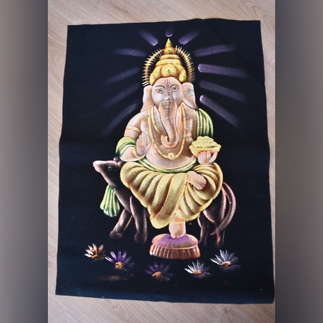 Hand Painted on black canvas 