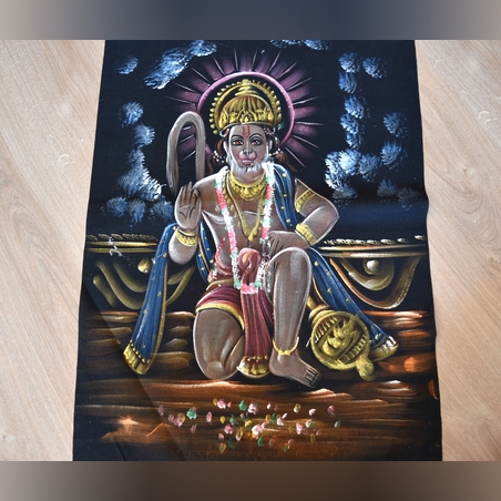 Hand Painted on black canvas 