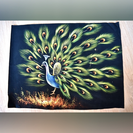 Hand Painted on black canvas 