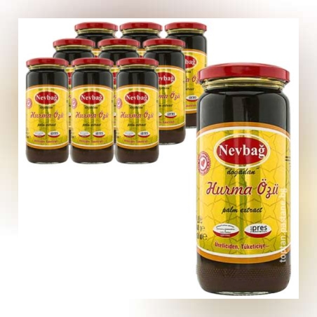 NEVBAG Herbal Date Paste (Molasses) in jar rich of vitamins natural product