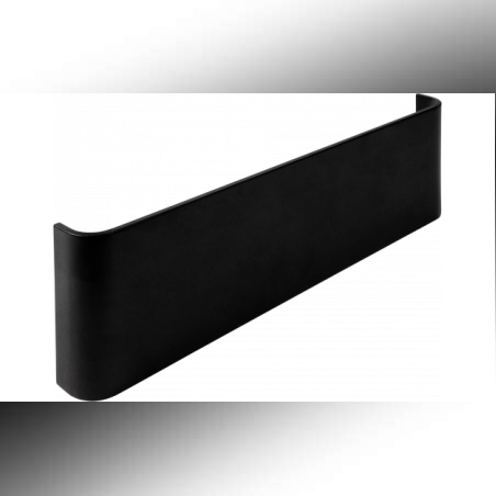 LED стенен осветител, алуминий, черен, IP20, 12W, 3000K, 316x90x30 мм