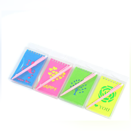 Тефтер с химикал в кутия - Спирала - 8х12см - 65675