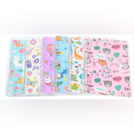 Тефтер - B6 - 80 листа - Спирала - PVC корица - 65351