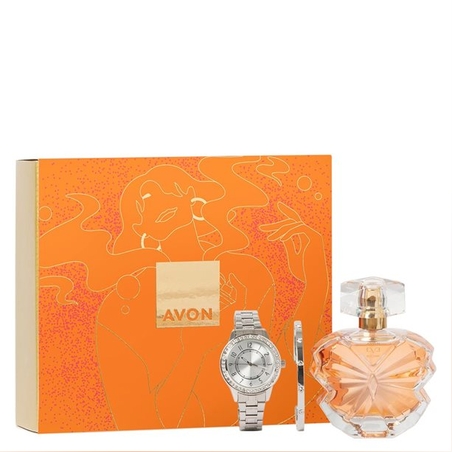 Подаръчен комплект с аромат, часовник и гривна Eve Become