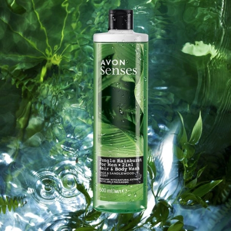 Душ гел за коса и тяло за Него Jungle Rainburst