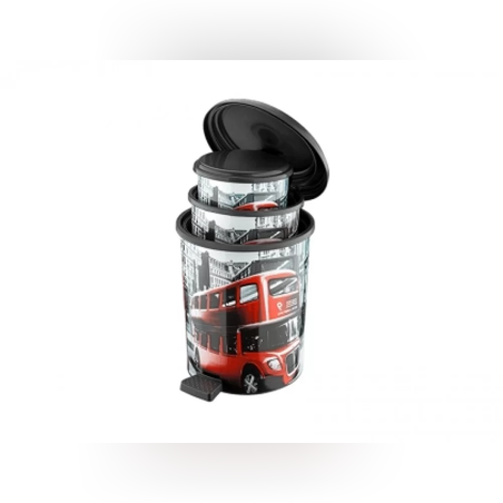 Комплект 3бр. кошове с педал ЛОНДОН