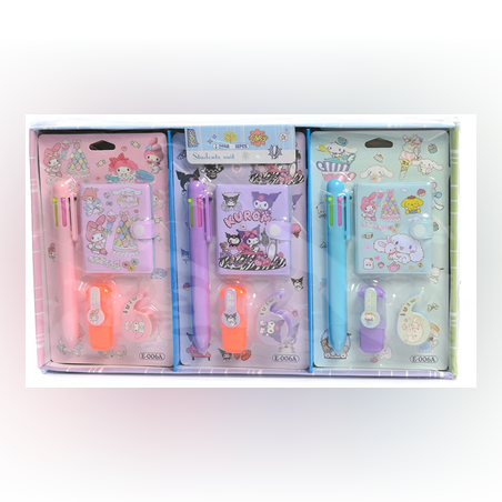 Тефтер + Химикалка + Тиксо + Флумастер - 65389