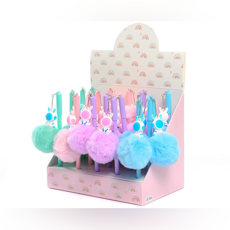 Химикалка - Космически заек с пух - 65538