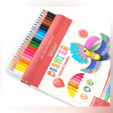 Моливи - цветни - 24 броя - 65038