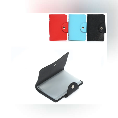 Калъф за лични документи с капса - 12 листа - 11х7см - 65136