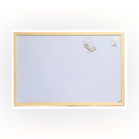 Дъска за писане - Бяла с дървена рамка - 50х70см - 65400
