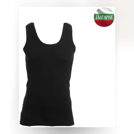 Мъжки потник - Рипс - Черен - 2ХL - 060275