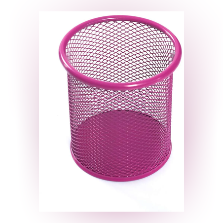 Цветен моливник - ф9х10см - 6531