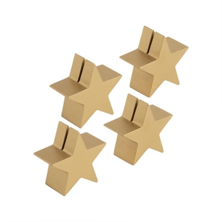 Комплект държачи за картички със звезди от 4 части