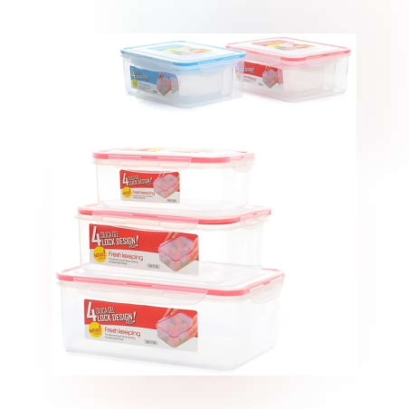 Кутия за храна с капак - 3 броя - 71104