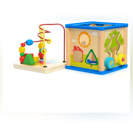 Пъзел - Кутия с фигурки - Дърво - 65194