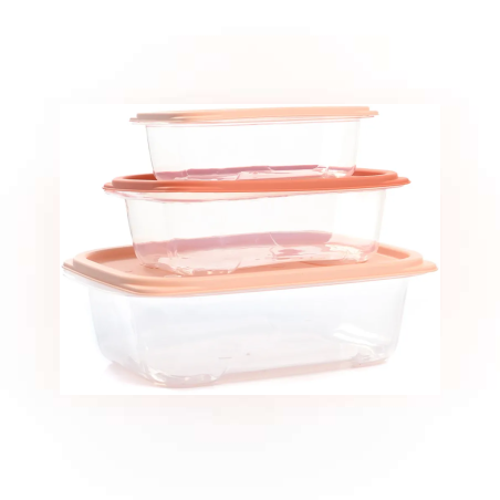 Кутия за храна с капак - 3 броя - 71106
