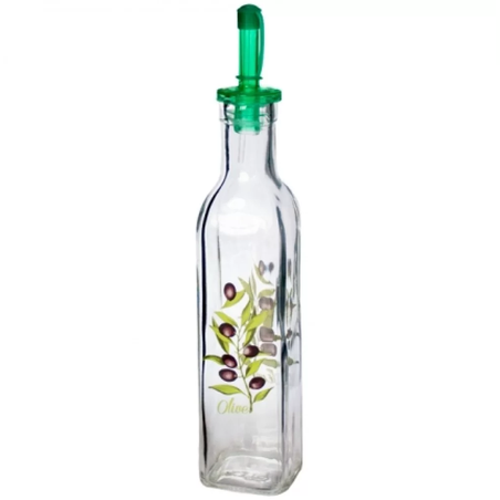 БУТИЛКА КВАДР. ДЕКОР 500 МЛ.