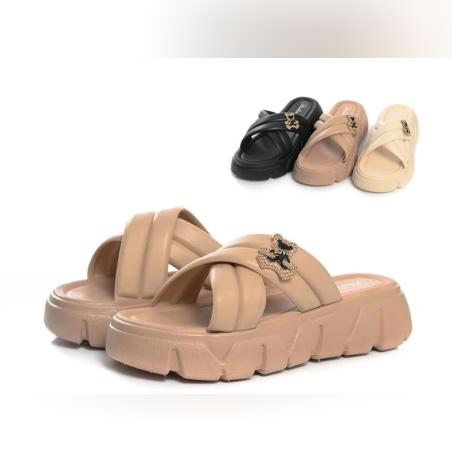 Дамски чехли с висока подметка (36-40) - 88547