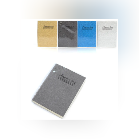 Тефтер с брокат - 76 листа - 9х12см - 65123