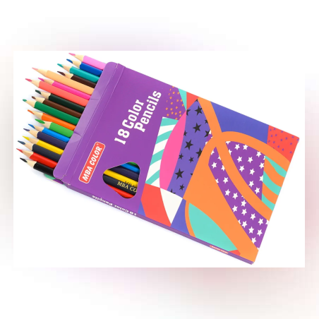 Моливи - цветни - 18 броя - 11054