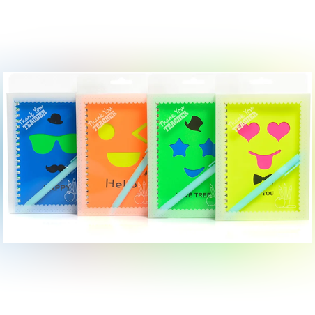 Тефтер с химикал в кутия - Спирала - 13х17см - 65676