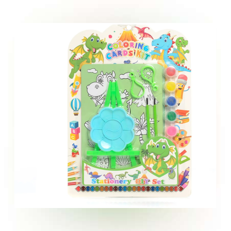 Комплект за рисуване с динозаври - 8 части - 65044