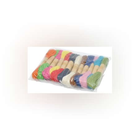 Комплект цветна прежда за гоблени - 12 броя