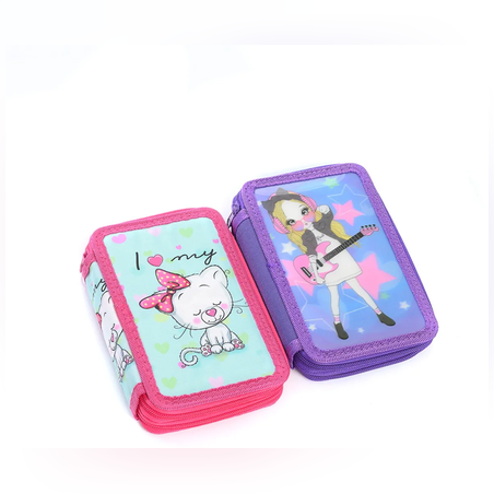 Несесер с 2 ципа - 65391