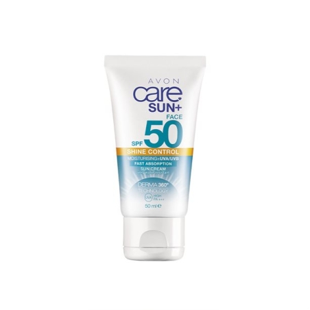 Контролиращ омазняването слънцезащитен крем за лице със SPF 50 UVA/UVB