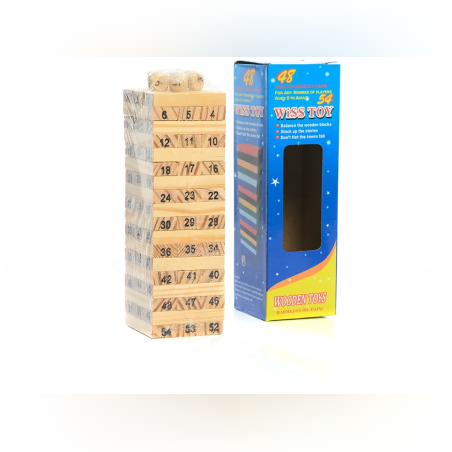 Занимателна игра Дженга - 54 части - Дърво - 65651