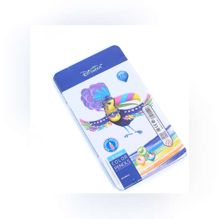 Моливи - цветни в метална кутия - 12 броя - 65028