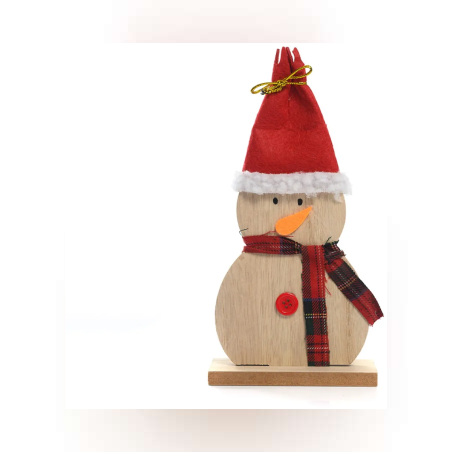 Коледна украса - Снежен човек - 21х10см - 54716