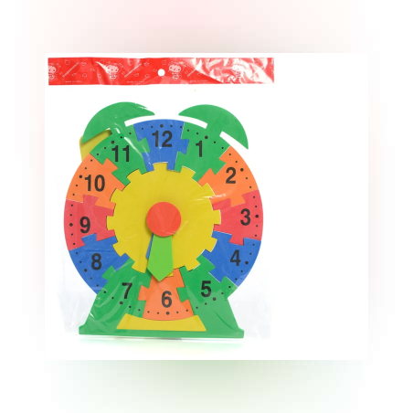 Декоративен стикер - Пъзел - Часовник - 65252