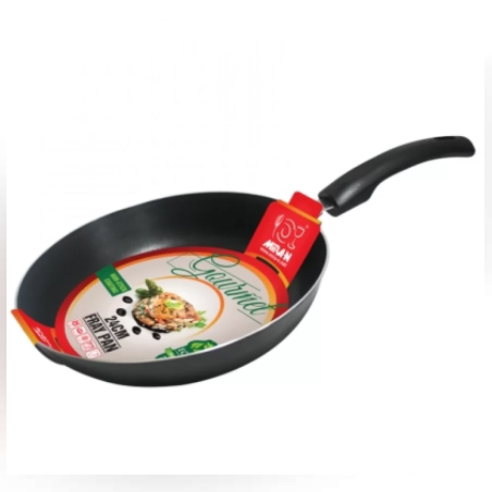 BR- Тиган с незалепващо покритие 24cm ЧЕРЕН