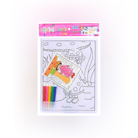 Пано за рисуване + 5 флумастера - 3D - 65273