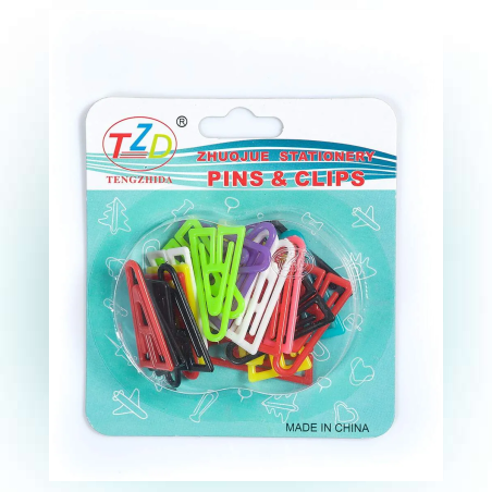 Кламери - цветни - 25 броя