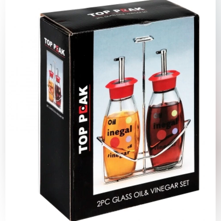 КОМПЛЕКТ ЗА ОЛИО И ОЦЕТ НА МЕТАЛНА СТОЙКА TOP PEAK