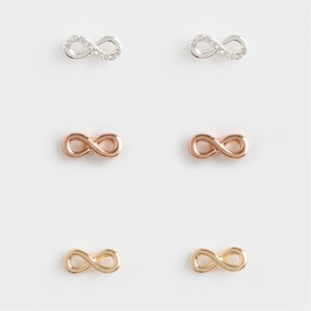 Комплект обици от 3 части Love For Every Day